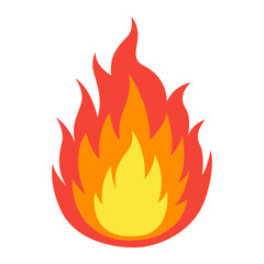 Fire flame icon.