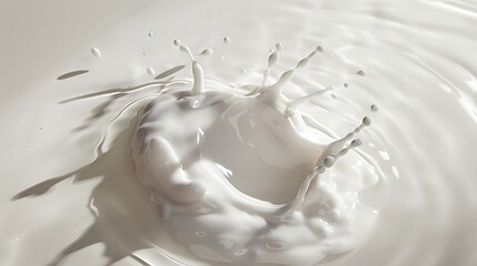 milk splash Isolated on white background