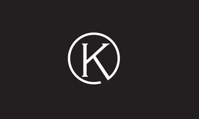 K, KK , K , Abstract Letters Logo Monogram