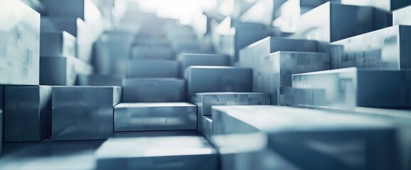 Obraz premium Abstract Portrayal Of Business Scalability Strategies , Abstract Pictures HD