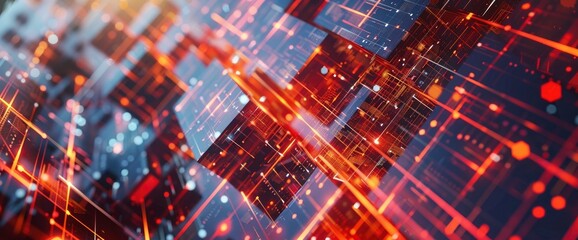 Fototapeta premium Abstract Portrayal Of Business Scalability Frameworks , Abstract Pictures HD