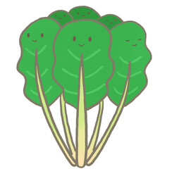 R:もっとメルヘンな野菜　ほうれん草④