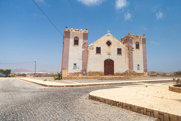 church in the town, Rabil, Boa Vista, Cape Verde