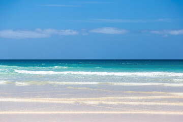 beach with sky and clouds, Praia Carlota, Boa Vista, Cape Verde