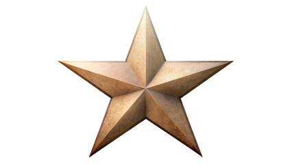 Obraz premium A shiny gold star shape, perfect for holiday decorations or a bright design element
