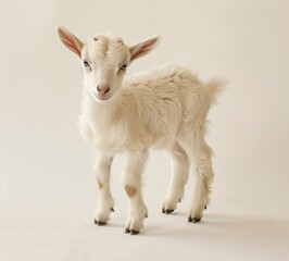 Fototapeta premium Cute and Fluffy Baby Sheep