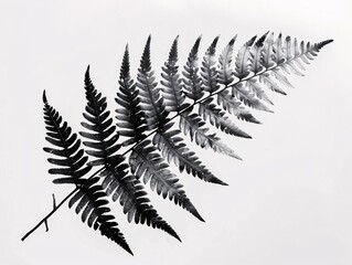 Naklejka premium Artistic Representation of Fern Fronds