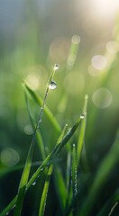 Fototapeta premium Dewy Morning in the Fields