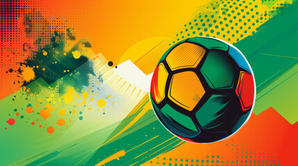 Football 2024 in Germany pattern background