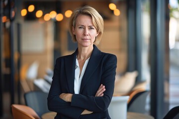 Fototapeta premium Professional Woman in Corporate Setting