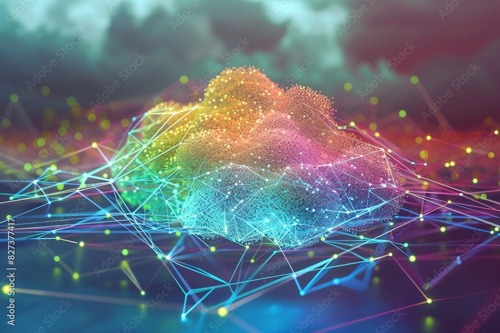 Poster colorful digital network with neuromorphic architecture