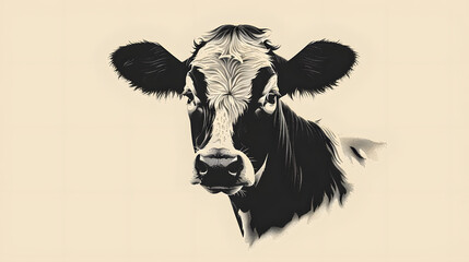Portrait of cow standing