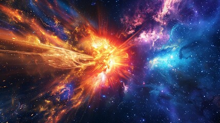 Fototapeta premium Cosmic Nebula Artwork