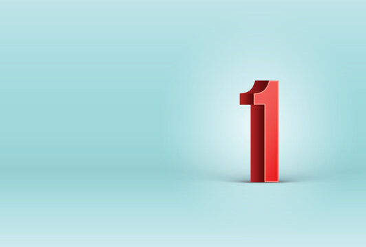 Letter 1 Vector Text Style, Fonts Concept