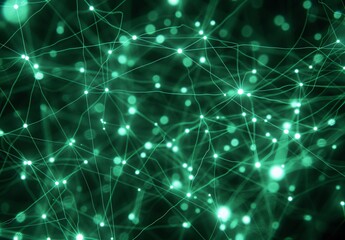 Fototapeta premium Neuron Network: A Visual Representation of a Computational Model