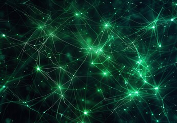 Obraz premium Vivid Neural Network Simulation