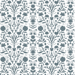 Elegant decorative floral pattern vector design. Colorful floral pattern suitable for background, texture, fabric, wrapping, textile, clothing, print or others.