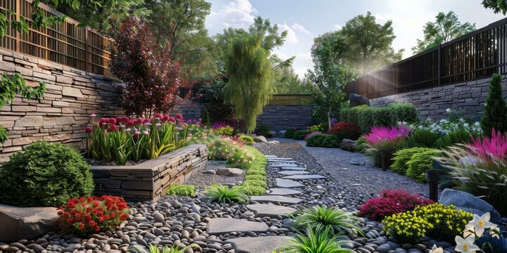Garden Landscape Design Renderings:  Visualizing Your Outdoor Oasis
