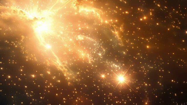 The hazy glow of starlight millions of photons tered across galaxies and eons.
