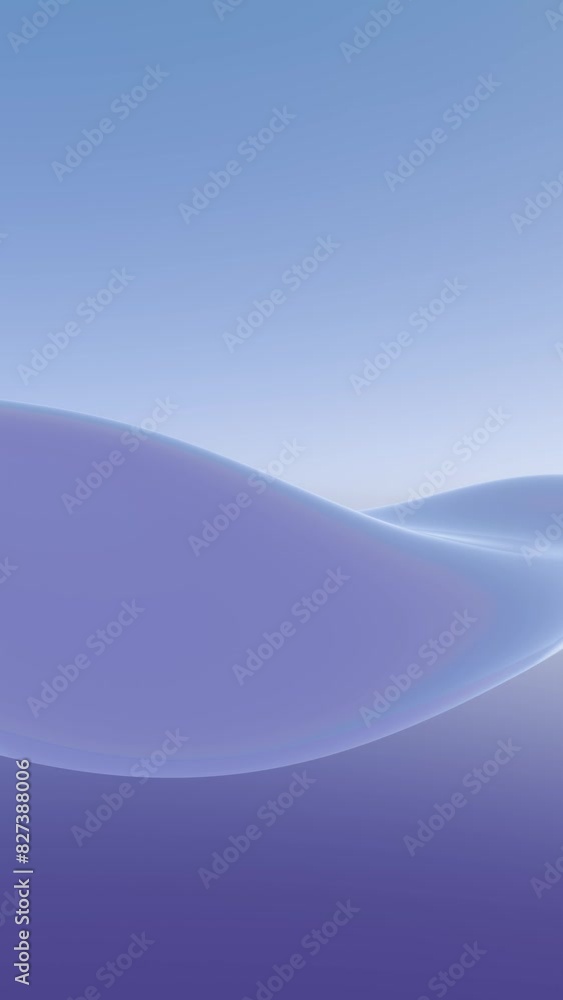 Leinwandbilder Waves of dynamic waveforms with 3D effects, creating a visually rhythmic and harmonious composition.	
