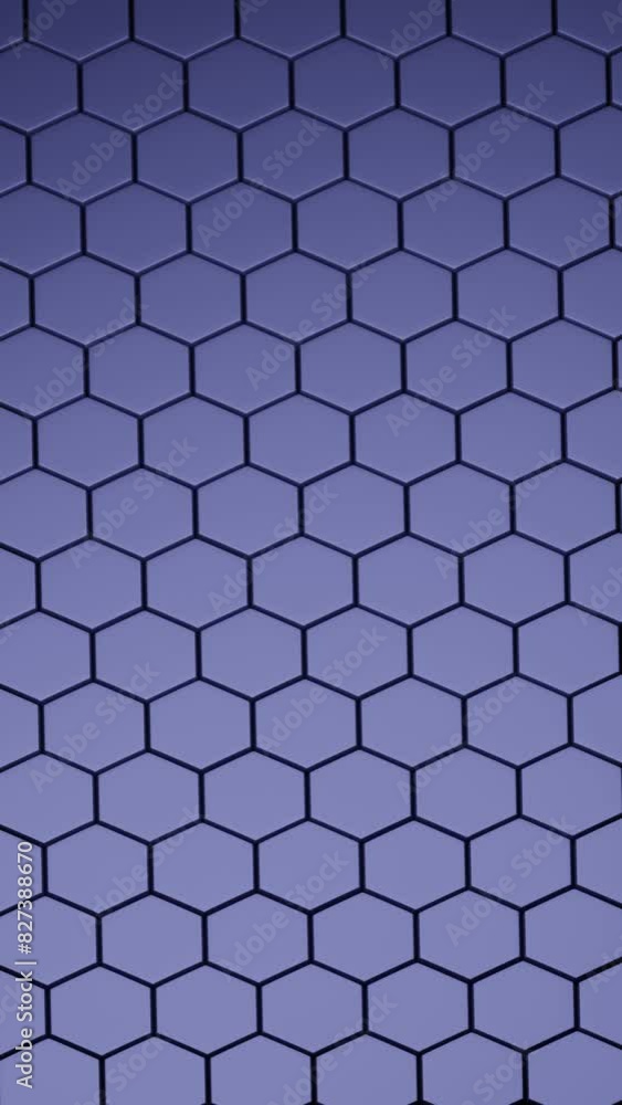 Poster Seamless hexagon pattern, geometrically precise, creating a honeycomb-like, tessellated effect ideal for modern designs.	
