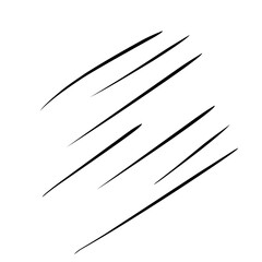 Movement or motion lines isolated vector set. Comic speed and boom effect symbols. 