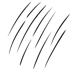 Movement or motion lines isolated vector set. Comic speed and boom effect symbols. 