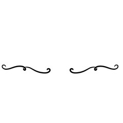 Collection of Handdrawn swirls and curles. Design element of ornaments for wedding cards, in invitations, save the date cards, flyers for restaurant