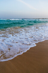 waves and sand, Praia de Chaves, Boa Vista, Cape Verde