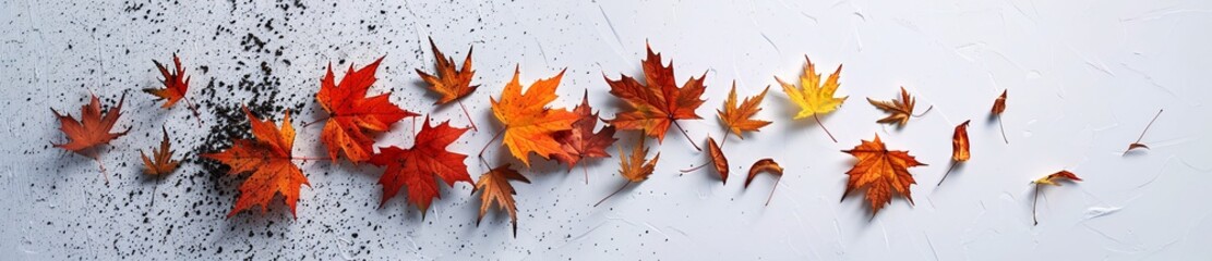 Autumn Leaves Mosaic Artwork