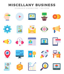 Fototapeta premium Miscellany Business Icon Bundle 25 Icons for Websites and Apps