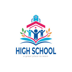 High School Logo Design Template