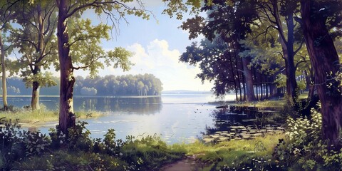 AI generated illustration of unseen Central Ohio landscapes