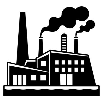 recommend clip art: factory vector silhouette illustration