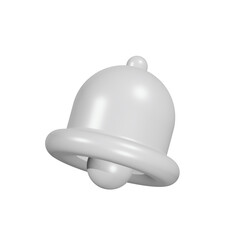 3d render ringing bell with new notification for social media reminder