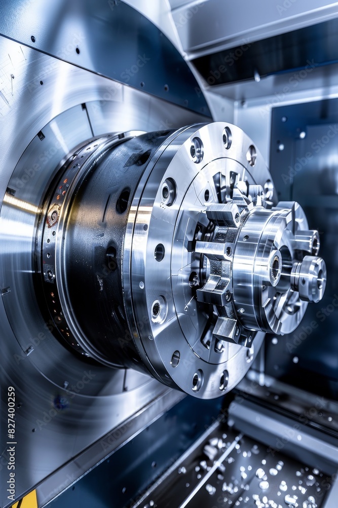 Poster lathe and cnc machine usage in metallurgical manufacturing for enhanced efficiency