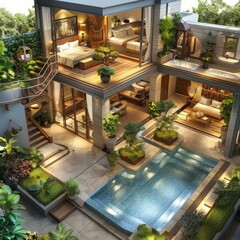 Modern Luxury Rainforest Villa with Stunning Architecture and Design