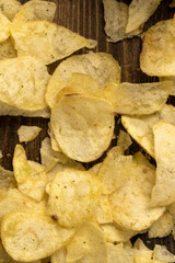 pile of potato chips on the table