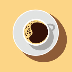 Coffee cup icon loho style design 