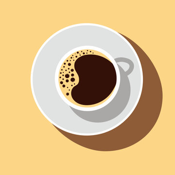 Coffee cup icon loho style design 