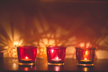 Diwali Celebrations in India , candles and diyas