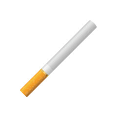 Cigarette icon in flat style. Smoking vector illustration on isolated background. Tobacco sign business concept.