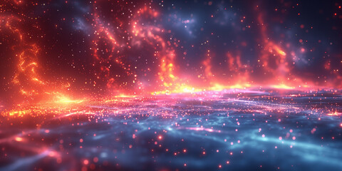 Obraz premium space galaxy background