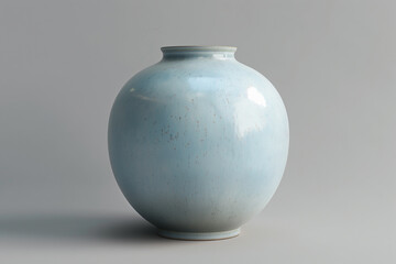 blue ceramic vase