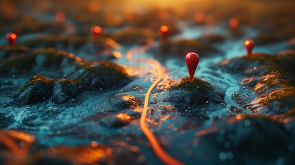 Digital transformation target roadmap with key milestones and objectives, highlighting the process of integrating technology into traditional business models, Digital transformation strategy concept