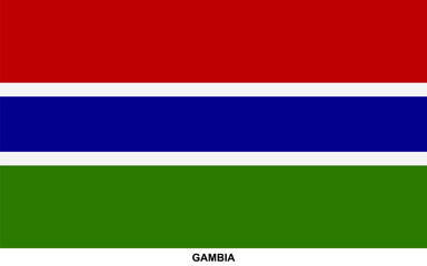 Flag of GAMBIA, GAMBIA national flag