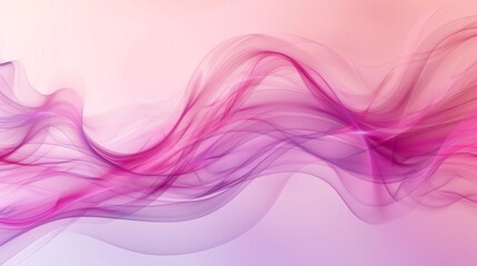 Ethereal Pink Flow: Abstract Wave Design