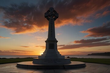 Majestic Sunset at Stonehaven War Memorial