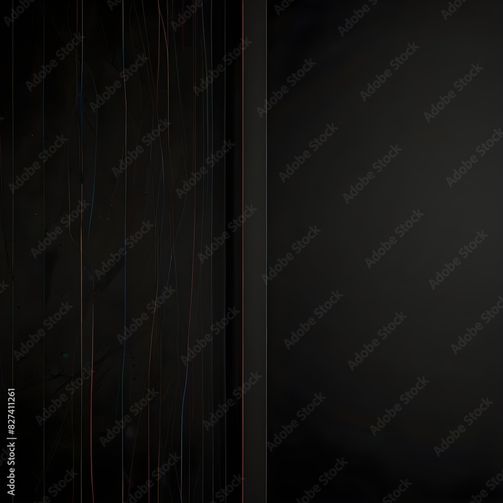 Aufkleber black background lines vector image abstract wallpaper for backdrop or decoration generative ai