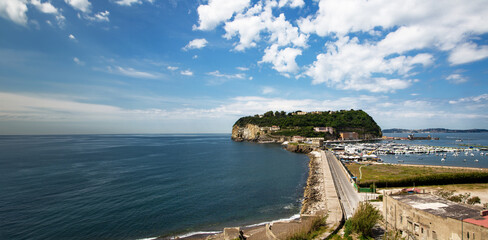 Pozzuoli Gulf, Naples, view of Nisida Island